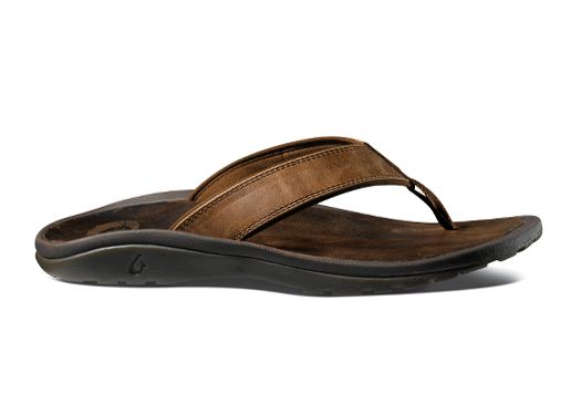 ... Orthopedic Footwear Sandals Olukai 'Ohana Leather Men's Flip Flops