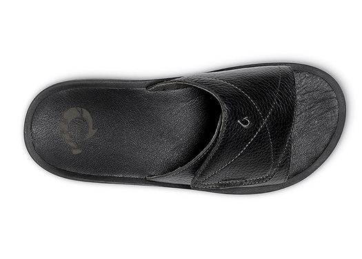 Olukai Ohana Leather Slide Sandals