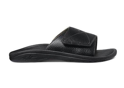 OluKai 'Ohana Leather Slide Sandals for Men | Orthotic Shop