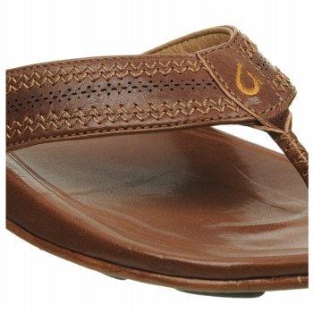OluKai Po'okela - Wider Fitting Men's Leather Sandals ...