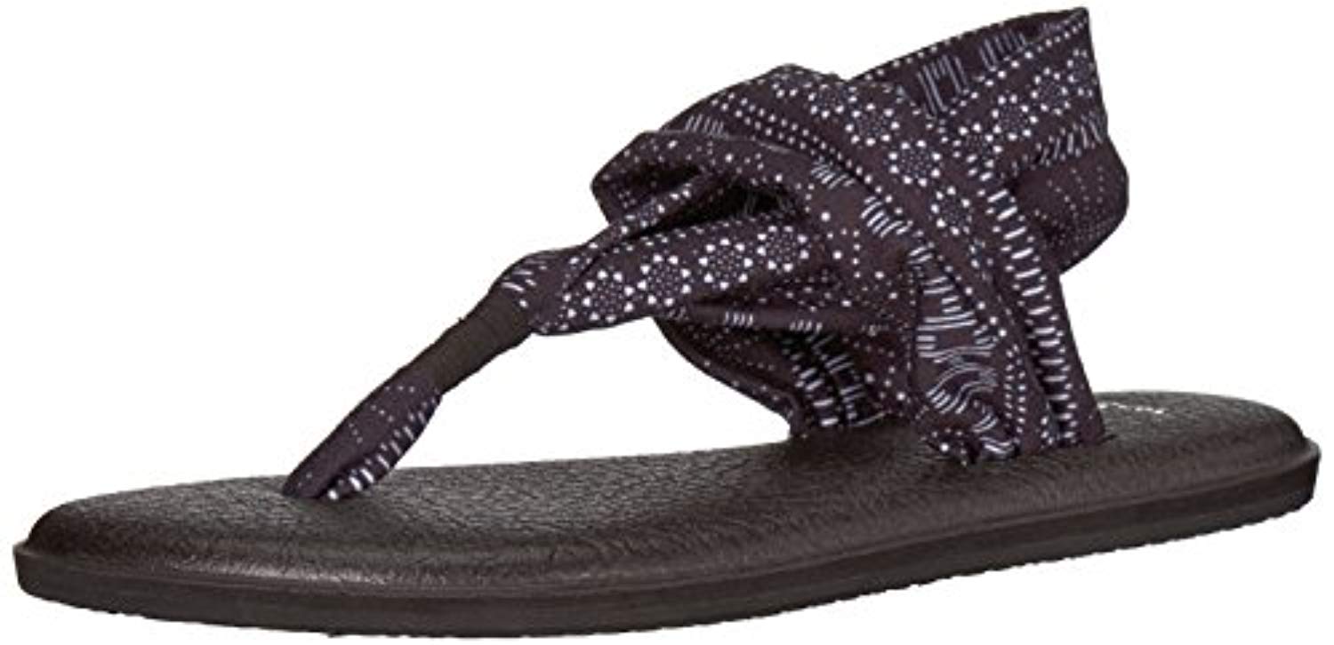 black yoga sling sandals