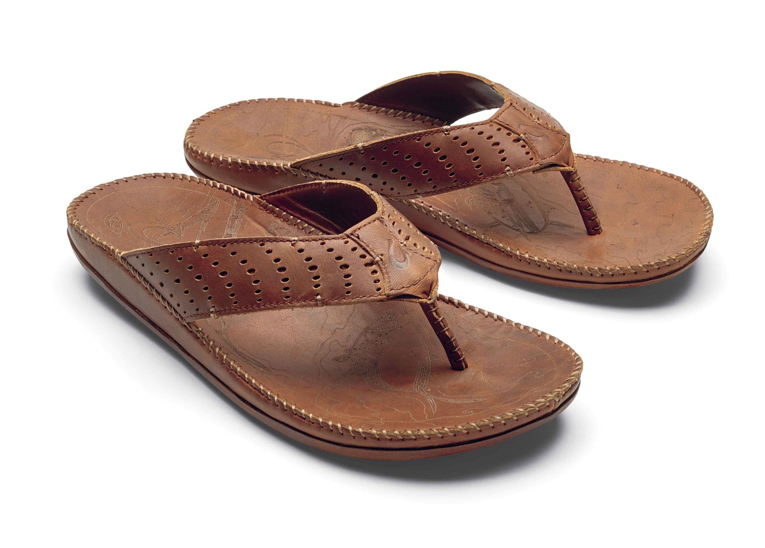 Olukai Hoe Men s Leather Beach Sandals  Free Shipping