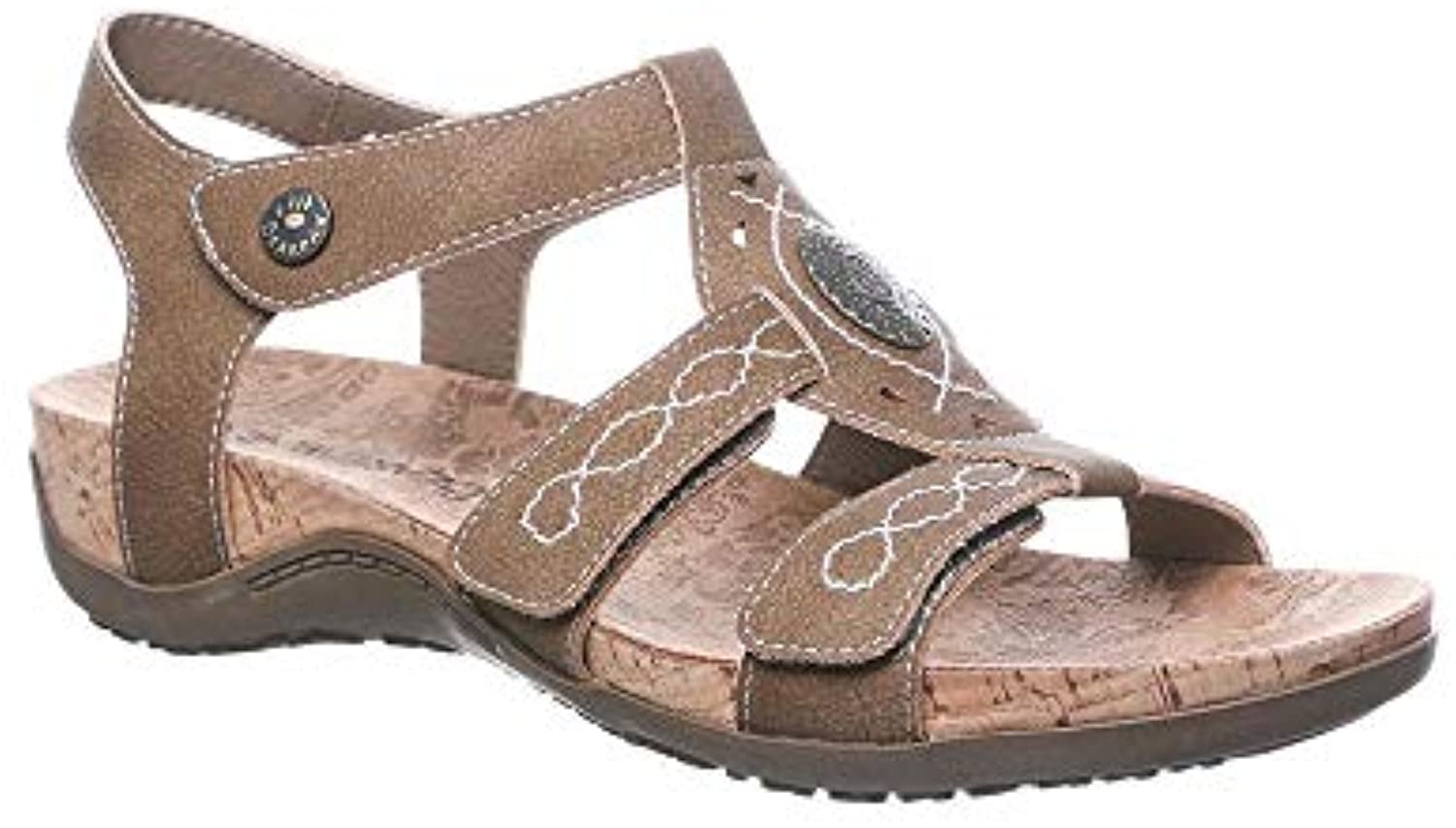 Bearpaw Ridley メーカー再生品 Ii Women's Comfort Sandals Medi サービス 2667w - 9 Brown