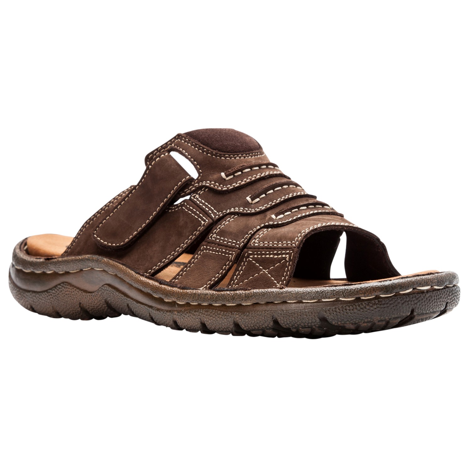 Mens Leather Sandals Comfortable Soles Breathable US Men M Bronze,Lable 47/12 D 