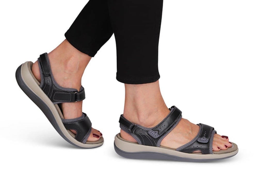 OrthoFeet Malibu Two Way Strap Women's Sandals Heel Strap - Free Shipping