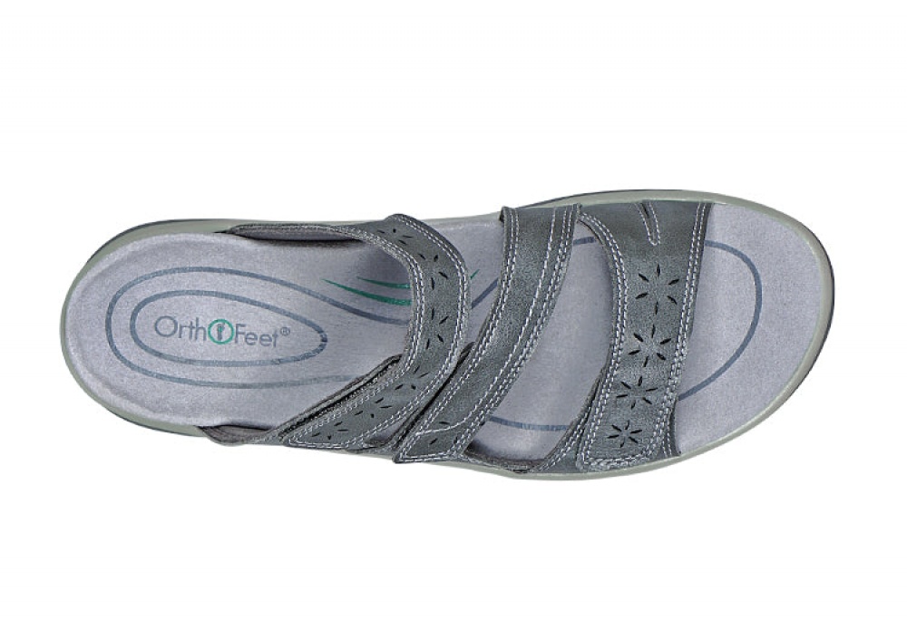OrthoFeet Sahara Gray Women's Sandals - Free Shipping