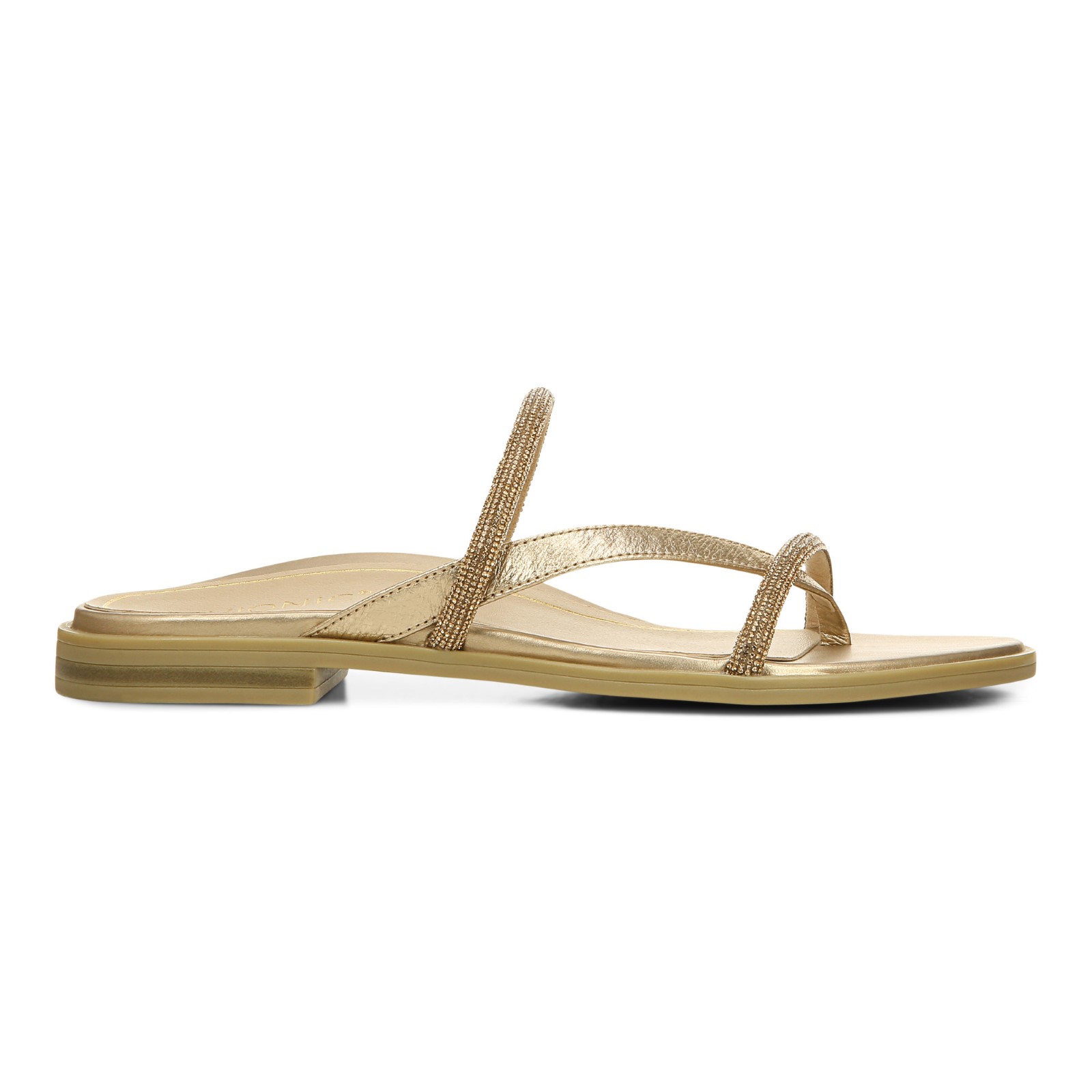 Vionic Prism Women's Minimalistic Slide Sandal Gold Metallic - 6.5 ...
