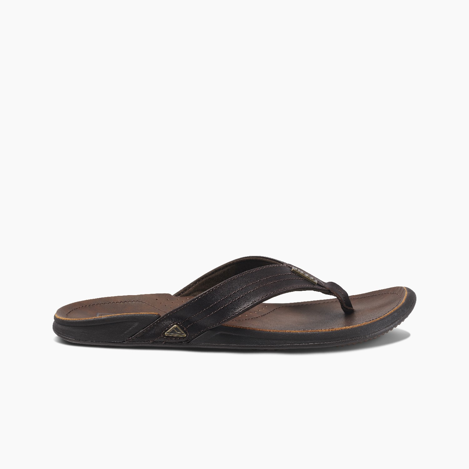Reef Mens Waterproof Leather Sandals ~ J-Bay III bronze/brown 