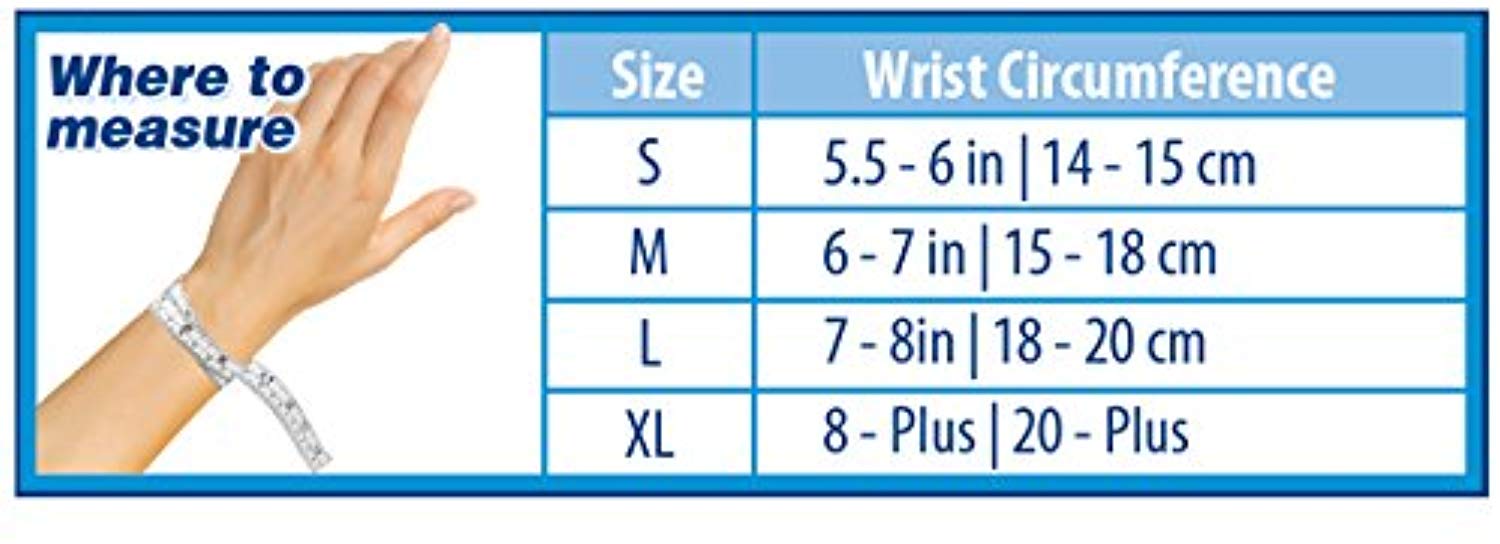 Single Sleeve Wrist Pain and Fatigue 82346N-PARENT for Carpal Tunnel Syndrome OrthoSleeve Patented WS6 Compression Wrist Sleeve and Arthritis ING Source Inc 
