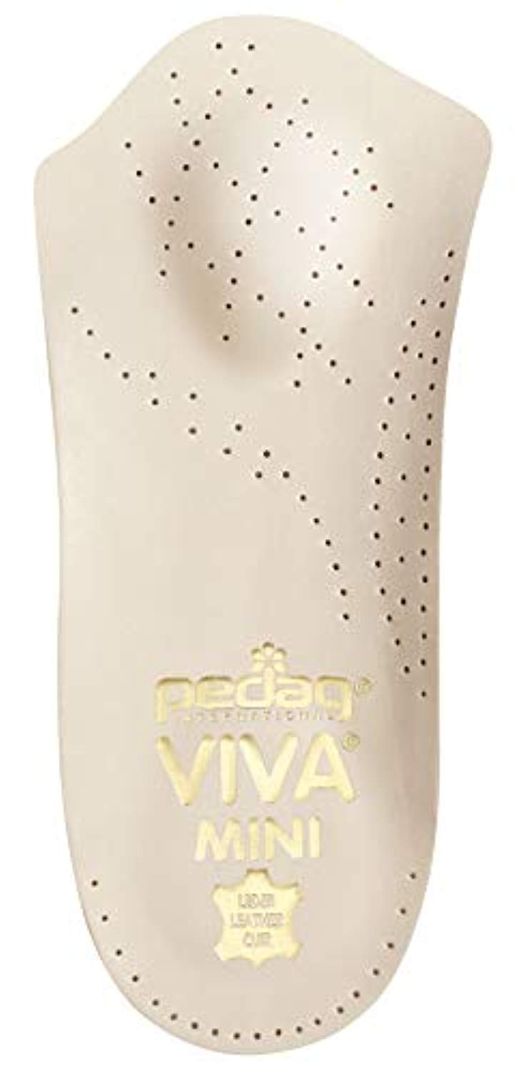 Women's 9 Pedag Viva Mini 3/4 Length Leather Orthotic Insole Tan 