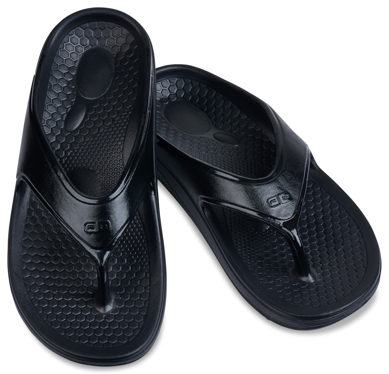 Spenco Fusion 2.0 Men's Soft Foam Recovery Thong Sandals Black ALLSizes