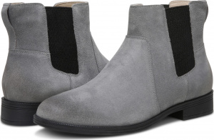 Vionic Upright Elise Comfort Griege Grey Suede Ankle Boot New RRP £125 