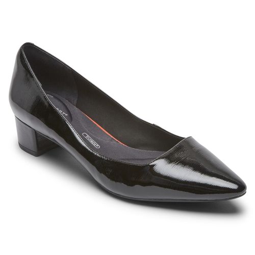 Rockport Total Motion Women's Gracie Heel - Black Patent - Angle