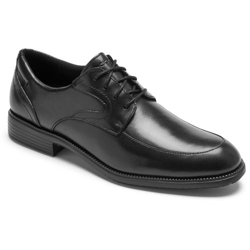 Rockport Total Motion Dressport Apron Toe Oxford Men's Dress Shoe - Black - Angle