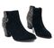 Vionic Naomi Women's Suede Snake-Print Water-Resistant Boots - naomi Black