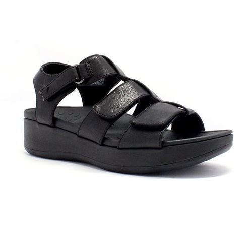 Vionic Tami Women's Platform Wedge Sandal - Black angle