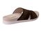 Spenco Twilight Ellie Women's Leather Slide Sandal - French Roast - Bottom