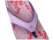 Spenco Yumi Ocean Women's Orthotic Thong Sandal - Purple Seahorses - Strap
