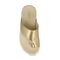 Gravity Defyer Etztal Women's Linen Comfort Sandal - Gold - Top View