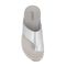 Gravity Defyer Etztal Women's Linen Comfort Sandal - Silver - Top View