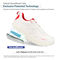 Gravity Defyer Yulaxon Men's GDEFY Athletic Shoes - White / Red  - Lifestyle Patent Info Diagram