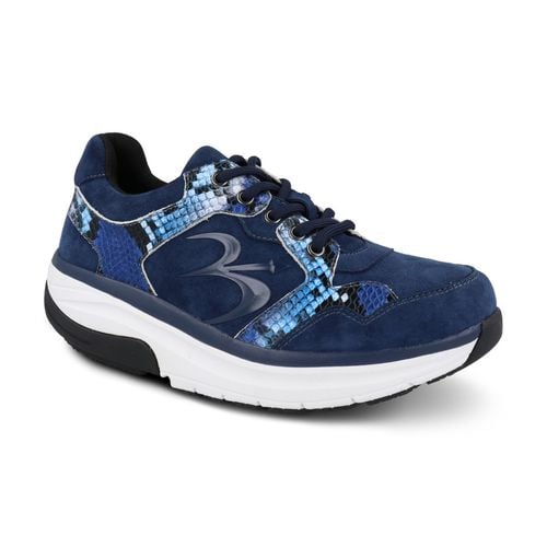 Gravity Defyer Silvanit Women's G-Defy Athletic Shoes - Blue - Profile View