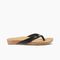 Reef Cushion Court Women's Sandals - Black/natural - Angle