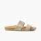 Reef Cushion Vista Women's Sandals - Tan/champagne - Angle