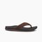 Reef Leather Ortho-coast Men's Sandals - Brown - Angle