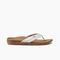 Reef Ortho Coast Women's Sandals - Tan/white - Side