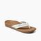 Reef Ortho Coast Women's Sandals - Tan/white - Angle