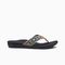 Reef Ortho Woven Women's Sandals - Black/white - Angle