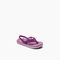 Reef Little Ahi Kids Girl's Sandals - Purple Rainbow - Angle