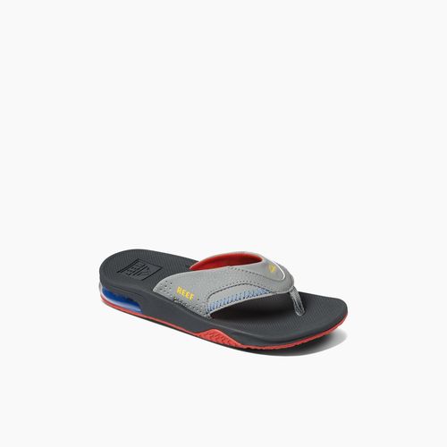Reef Kids Fanning Kids Boy's Sandals - Red/yellow - Angle