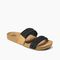 Reef Cushion Scout Braids Women's Sandals - Black - Angle