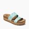 Reef Cushion Vista Hi Women's Sandals - Palms - Angle
