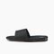 Reef Fanning Slide Men's Sandals - Black/silver - Left Side