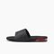 Reef Fanning Slide Men's Sandals - Black/red - Left Side