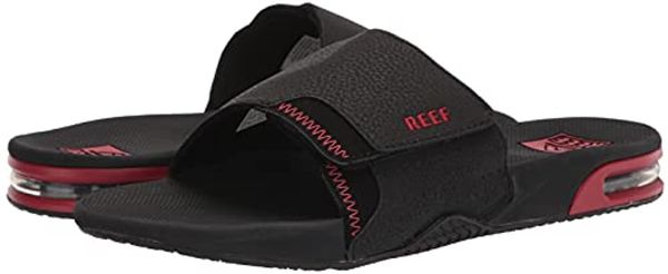 Reef Fanning Slide Men's Sandals - Black/red