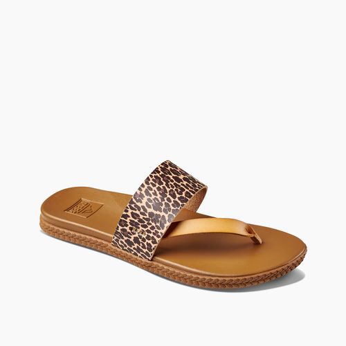 Reef Cushion Sol Women's Sandals - Leopard - Angle