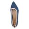 Vionic Dahlia Womens Ballerina/Skimmer Flat - Dark Blue Knit - Top