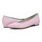 Vionic Dahlia Womens Ballerina/Skimmer Flat - Cameo Piink Knit - pair left angle