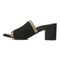 Vionic Fleur Womens Slide Sandals - Black Knit - Left Side