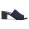 Vionic Fleur Women's Slide Heeled Sandals - Navy Knit - Right side