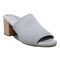 Vionic Fleur Women's Slide Heeled Sandals - Light Grey Knit - Angle main