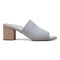 Vionic Fleur Women's Slide Heeled Sandals - Light Grey Knit - Right side