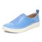 Vionic Zinah Womens Oxford/Lace Up Casual - Azure Leather - Left angle