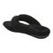 Vionic Lydia Women's Washable Thong Post Arch Supportive Slipper - Black TERRY Back angle