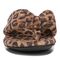 Vionic Lydia Women's Washable Thong Post Arch Supportive Slipper - Brown Multi Leopard - Front