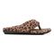 Vionic Lydia Women's Washable Thong Post Arch Supportive Slipper - Brown Multi Leopard - Right side